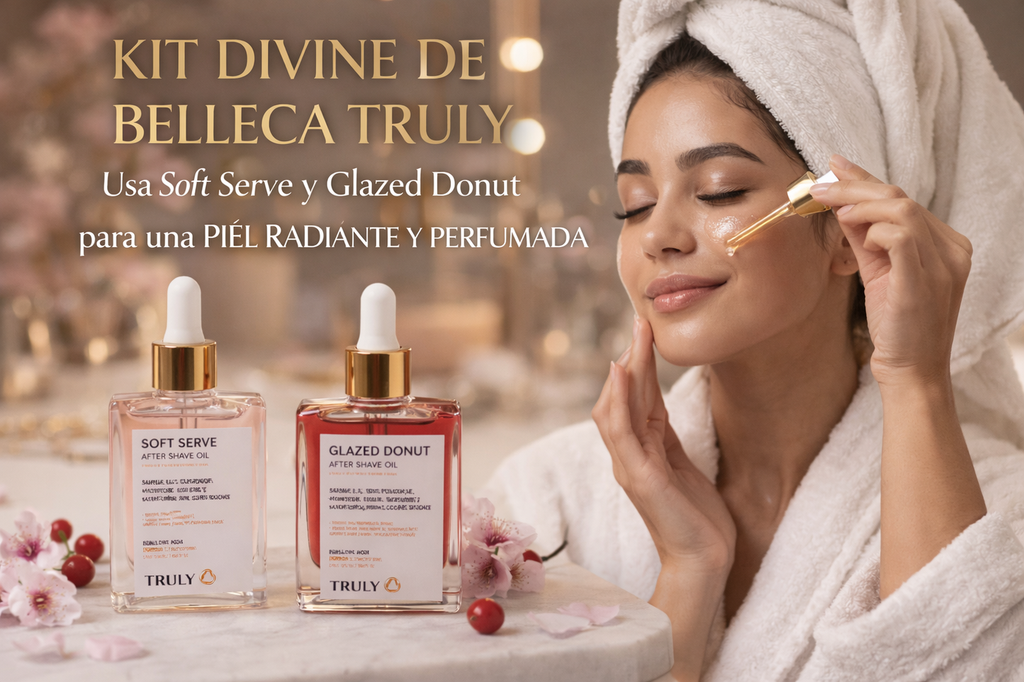 KIT TRULY + HIDRATANTE (ROSADO Y MORADO)