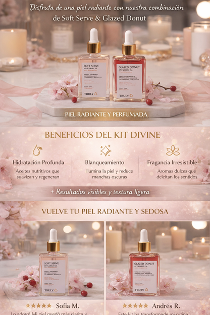 KIT TRULY + HIDRATANTE (ROSADO Y MORADO)