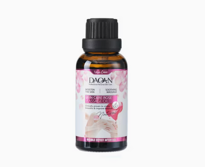 ACEITE DE MASAJE DE ROSA PARA EL CUIDADO DE LAS VENAS